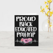 Carte Fiers Noir Pmhnp éduqué Psychiatrique Pract (Fleur jaune)