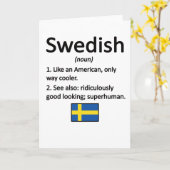 Carte Fiers racines suédoises Suède Drapeau Patrimoine s (Fleur jaune)