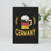 Carte Fierté allemande Drapeau allemand Amateur de bière (Debout devant)