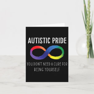 Carte Fierté autistique Sensibilisation sur l'autisme Ac
