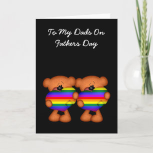 Carte Fierté Coeur Teddy Oear Fête des pères