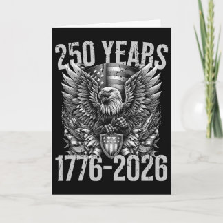 Carte Fierté de 250 ans de liberté 1776-2026 Indépendan