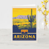 Carte Fierté de l'État | Arizona (Fleur jaune)