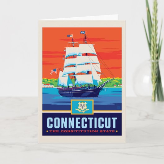 Carte Fierté de l'État | Connecticut (Devant)