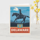 Carte Fierté de l'État | Delaware 2 (Fleur jaune)