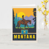 Carte Fierté de l'État | Montana (Fleur jaune)