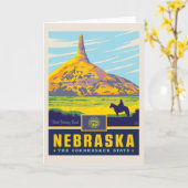 Carte Fierté de l'État | Nebraska (Fleur jaune)