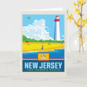 Carte Fierté de l'État | New Jersey (Fleur jaune)