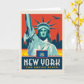 Carte Fierté de l'État | New York (Fleur jaune)