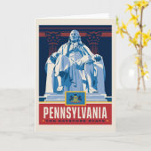 Carte Fierté de l'État | Pennsylvanie (Fleur jaune)