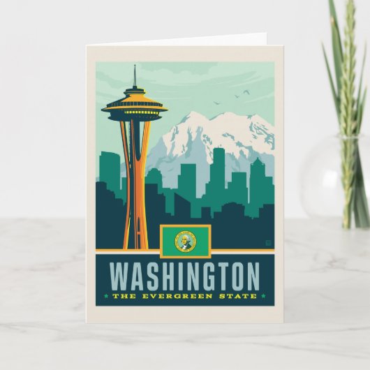 Carte Fierté de l'État | Washington (Devant)
