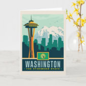 Carte Fierté de l'État | Washington (Fleur jaune)