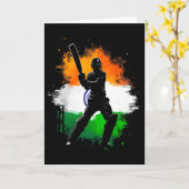 Carte Fierté du cricket indien Tter (Fleur jaune)
