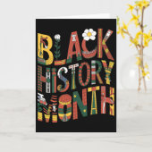 Carte Fierté du Mois de l'histoire des Noirs _1 (Fleur jaune)