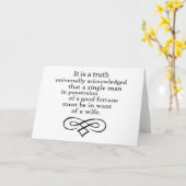 Carte Fierté et préjugés (Fleur jaune)