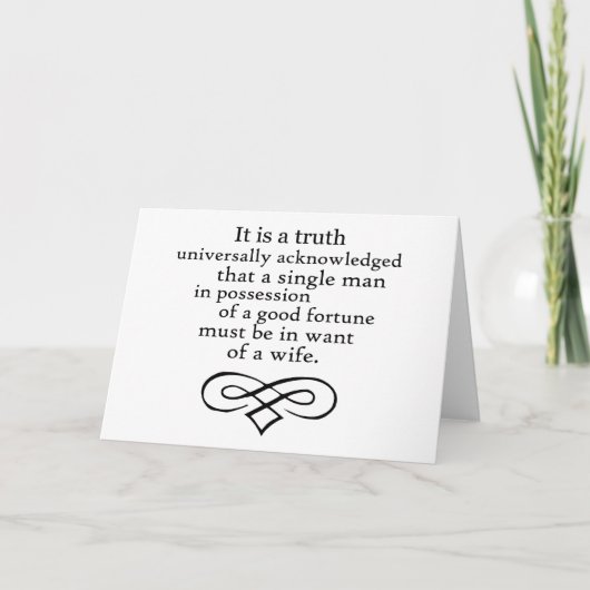 Carte Fierté et préjugés (Devant)