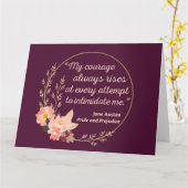 Carte Fierté et préjugés Citation I - Style mignon (Fleur jaune)