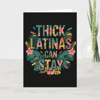Carte Fierté latina drôle Les Latinas rondes peuvent res