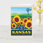 Carte Fierté | le Kansas d'état (Fleur jaune)