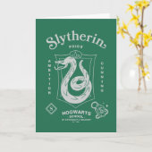 Carte Fierté SLYTHERIN™ Ambition Ruse Blason (Fleur jaune)