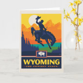 Carte Fierté | Wyoming d'état (Fleur jaune)
