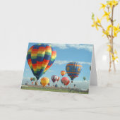 Carte Fiesta Albuquerque de ballon (Fleur jaune)