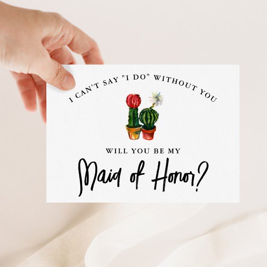 Carte Fiesta Cactus Maid of Honor