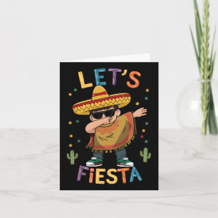 Carte Fiesta Cinco De Mayo Dabbing Mexicaine Poncho