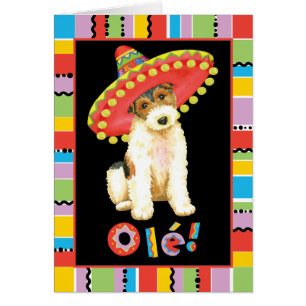 Carte Fiesta Wire Fox Terrier