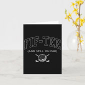 Carte Fif Tee Et Toujours Sur Le Par - 50e Anniversaire (Fleur jaune)