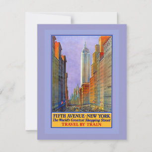 Carte Fifth Avenue New York Worlds Plus Grand Shopping S
