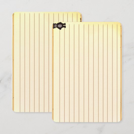 Carte Figdewdrop Bear recipe notecards (Devant / Derrière)