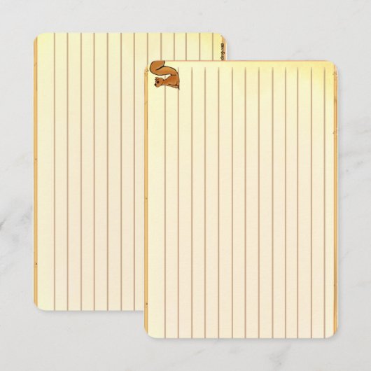 Carte Figdewdrop Squirrel recipe notecards (Devant / Derrière)