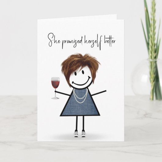 Carte Figure Anniversaire fille (Devant)