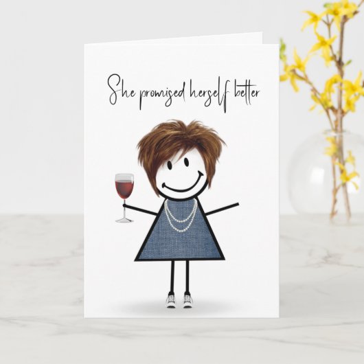 Carte Figure Anniversaire fille (Fleur jaune)