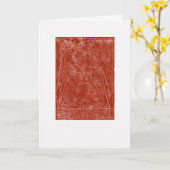 Carte Figure avec ancêtres (Fleur jaune)