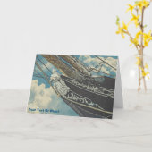 Carte Figure de proue de la barque Elissa (Fleur jaune)