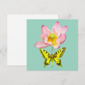 Carte figure papillon machaon (Devant / Derrière)