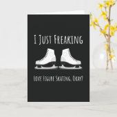 Carte Figure Skating Cards Winter Sports Skate Skates (Fleur jaune)