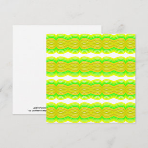 Carte Figure Vert Et Jaune Huit Art Motif