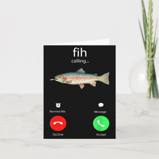 Carte Fih Calling Remind Me Message Decline Accept Phone (Devant)