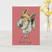 Carte Fil-d'une chevelure-renard-Terrier (Fleur jaune)