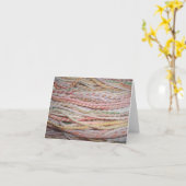 Carte fil en rose (Fleur jaune)