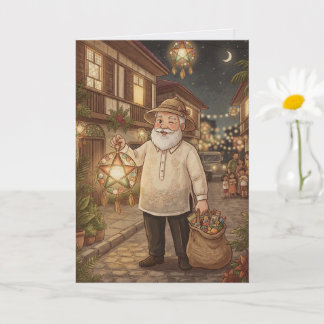 Carte Filipino Santa Barong Vintage