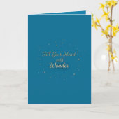 Carte Fill Your Heart with Wonder Christmas Greeting  (Fleur jaune)