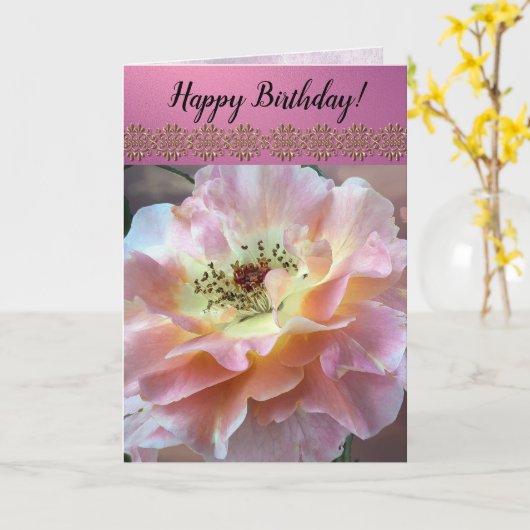 Carte fille (Fleur jaune)