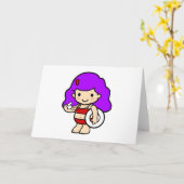 Carte Fille 2 de maître nageur (Fleur jaune)