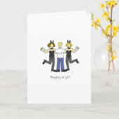 Carte Fille à 40 ans ! Caricature de voeux d'anniversair (Fleur jaune)