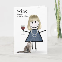 Fille à bâtons d'anniversaire avec du vin et un ch