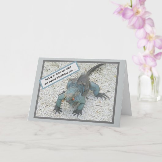 CARTE FILLE À PÈRE LE JOUR DE LA FÊTE DES PÈRES (Orchidée)